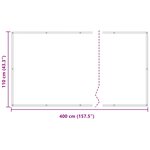 vidaXL Écran de balcon 110 x 400 cm Tissu Oxford Rectangulaire Orange