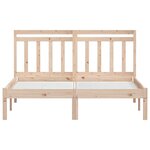vidaXL Cadre de lit 120x190 cm Petit double Bois massif