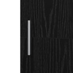 vidaXL Haut de meuble en chêne noir 45x42.5x185 cm Bois d'ingénierie