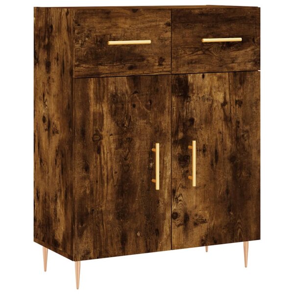 vidaXL Buffet chêne fumé 69 5x34x90 cm bois d'ingénierie