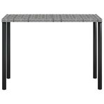 vidaXL Ensemble de canapés en L 5Pièces avec coussins résine tressée gris