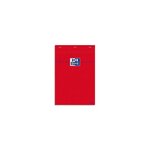 Bloc-notes A5 80 feuilles Quadrillé 80g Rouge OXFORD