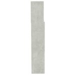 vidaXL Armoire de tête de lit Gris béton 200x19x103 5 cm