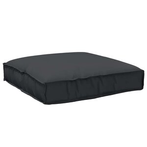 vidaXL Coussin pour assise de palette Noir 80 x 80 x 12 cm