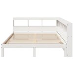 vidaXL Lit bibliothèque sans matelas blanc 140x200 cm bois pin massif