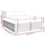 vidaXL Sommier à lattes de lit et matelas Vert foncé 200x200cm Velours