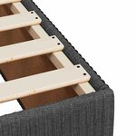 vidaXL Cadre de lit sans matelas gris foncé 90x190 cm tissu