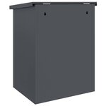 vidaXL Boîte de dépôt de colis Anthracite 44 x 35 x 59 cm Acier