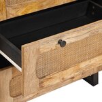 vidaXL Buffet 2 Pièces Marron 60 x 33 x 75 cm Bois de mangue massif