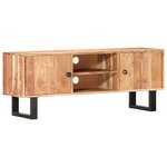 vidaXL Meuble TV 118x30x45 cm Bois d'acacia massif
