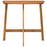 vidaXL Table de jardin pliante demi-ronde 78x46x75 cm en bois massif d'acacia
