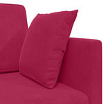 vidaXL Canapé-lit au sol Bordeaux 213 x 70 x 77 cm Velours