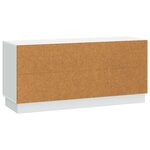 vidaXL Meuble TV Blanc 102 x 34 5 x 47 cm Bois d'ingénierie