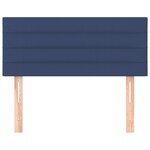 vidaXL Tête de lit Bleu 80x5x78/88 cm Tissu