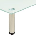 vidaXL Meuble TV Givré 40x35x17 cm Verre trempé