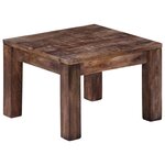 vidaXL Table basse 50 x 50 x 35 cm Bois de manguier massif