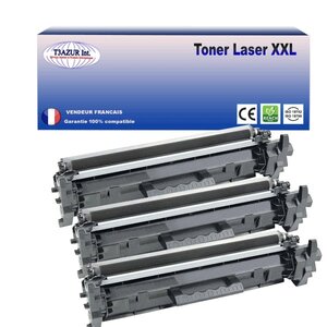 T3AZUR - 3x Toners compatibles avec Canon 051H pour Canon i-Sensys LBP-162dw MF-264dw MF-267dw MF-269dw Noir - 4 000p
