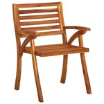 vidaXL Chaises de jardin lot de 3 Bois d'acacia solide
