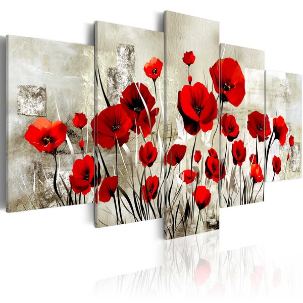 Tableau - сhamp bordeaux l x h en cm 200x100
