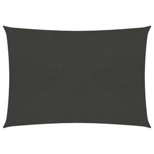 vidaXL Voile d'ombrage 160 g/m² Anthracite 2x3 m PEHD