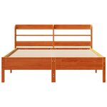 vidaXL Cadre de lit sans matelas cire marron 140x200cm bois pin massif