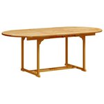 vidaXL Ensemble à manger de jardin 5Pièces bois d'acacia solide textilène