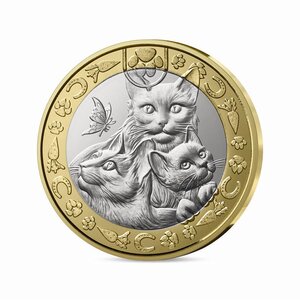 Animaux préférés des Français Monnaie de 5€ métal commun - Chat