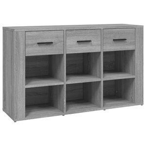 vidaXL Buffet Sonoma gris 100x30x59 5 cm Bois d'ingénierie