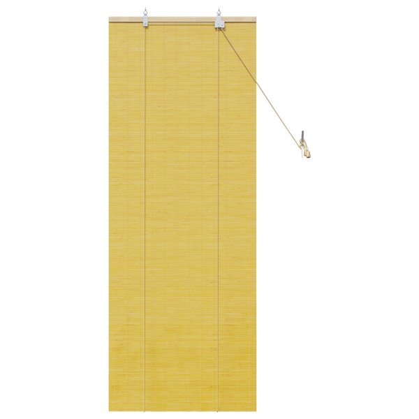 vidaXL Stores et Occultants avec des rideaux Jaune 60 x 160 cm Bambou