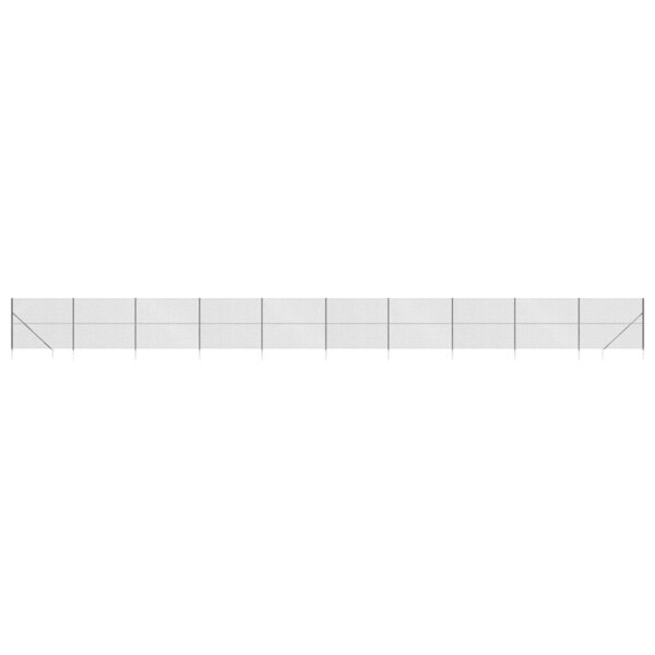 vidaXL Clôture à mailles losangées avec ancrage anthracite 2 2x25 m