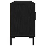 Meuble TV vidaXL Noir Chêne 150x30x50 cm Bois d'ingénierie