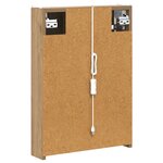 vidaXL Armoire Miroir de Salle de Bain Chêne artisan