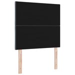 vidaXL Tête de lit LED Gris foncé 90 cm Cuir synthétique