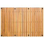 vidaXL Tapis de bain Marron 60 x 40 cm Bois d'Acacia Massif