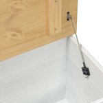 vidaXL storage box avec tiroir Blanc 90 x 78 x 45 cm Pin massif