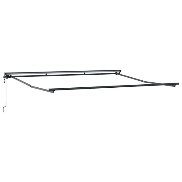 vidaXL Cadre d'auvent Réglable Anthracite 4 × 3 m Acier