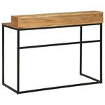 vidaXL Bureau avec tiroir Marron 110 x 50 x 87 cm Bois d'acacia massif