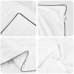 vidaXL Duvet d'hiver avec oreiller 2 Pièces Blanc Plume de canard