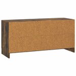 vidaXL Meuble TV Chêne fumé 99 x 34 5 x 47 cm Bois d'ingénierie