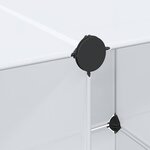 vidaXL Armoire modulaire 9 compartiments 109x36 5x143 cm blanc