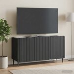 vidaXL Meuble TV Noir 99 x 34 5 x 52 cm Bois d'ingénierie