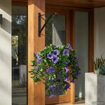 vidaXL Fleurs artificielles Pourpre 66 x 75 x 70 cm PE et acier