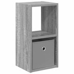 vidaXL Table de chevet Gris Sonoma 25 5 x 22 x 49 5 cm