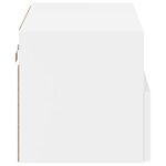 vidaXL Meuble TV mural blanc 60x30x30 cm bois d'ingénierie