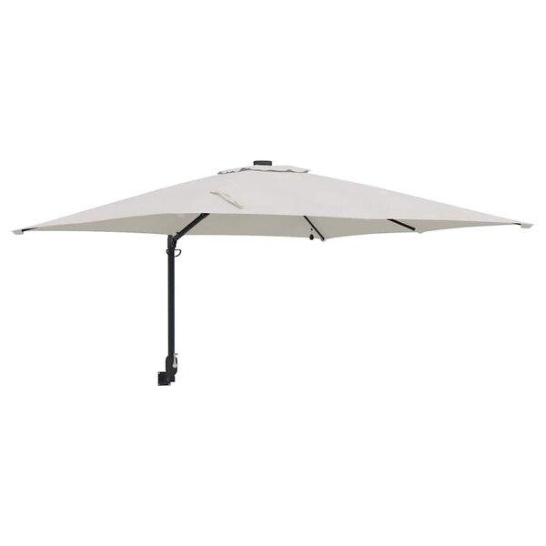 vidaXL Parasol de jardin Couleur sable 248.5 x 247.5 x 160 cm tissu