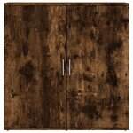 vidaXL Buffet chêne fumé 79x38x80 cm bois d'ingénierie