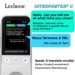 LEXIBOOK Interpretor 2 Traducteur vocal instantané basé sur l'intelligence artificielle - 137 langues avec appareil photo