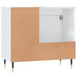 vidaXL Armoire de salle de bain blanc 65x33x60 cm bois d'ingénierie