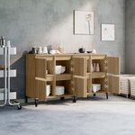 vidaXL Buffets 2 Pièces chêne sonoma 60x35x70 cm bois d'ingénierie