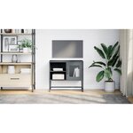 vidaXL Meuble TV anthracite 68x39x60 5 cm acier